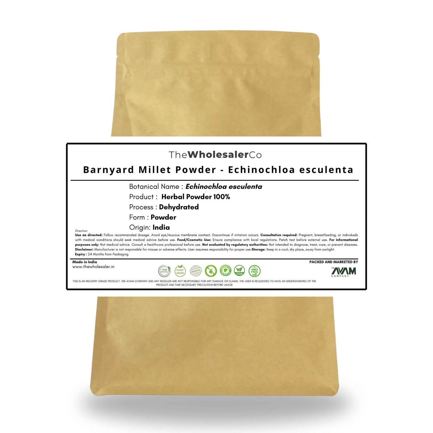Barnyard Millet Powder - Echinochloa esculenta Bulk Supplier@TheWholesaleCo Prices