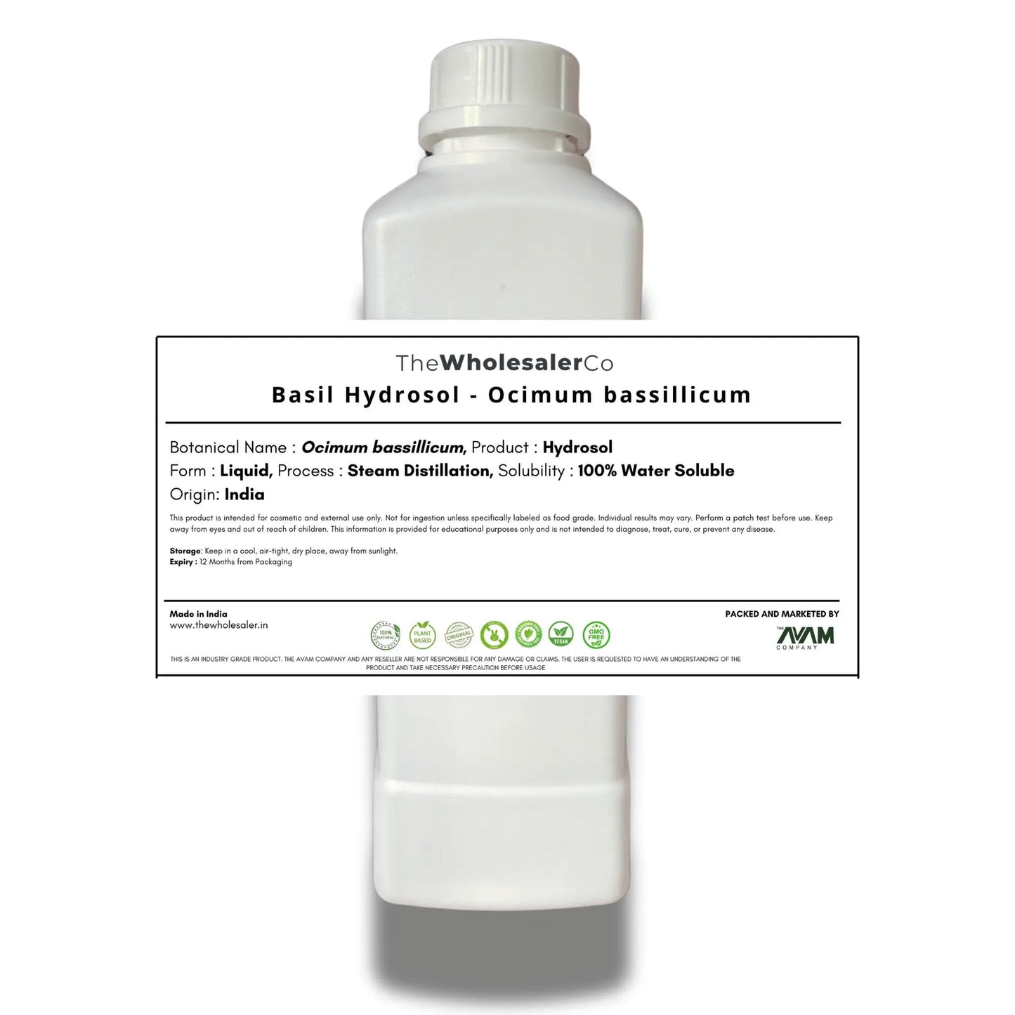 Basil Hydrosol - Ocimum bassillicum Bulk Supplier@TheWholesaleCo Prices
