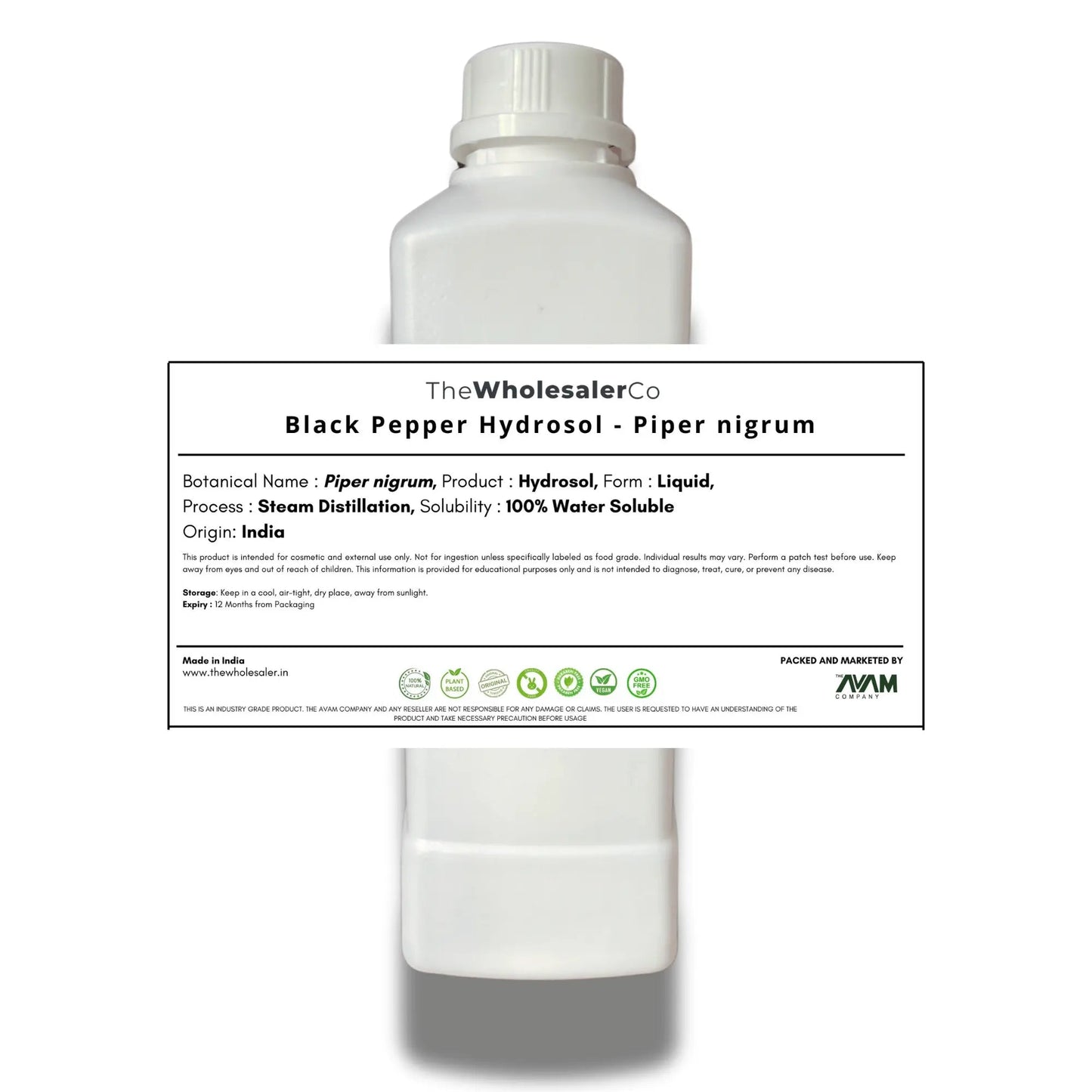 Black Pepper Hydrosol - Piper nigrum Bulk Supplier@TheWholesaleCo Prices