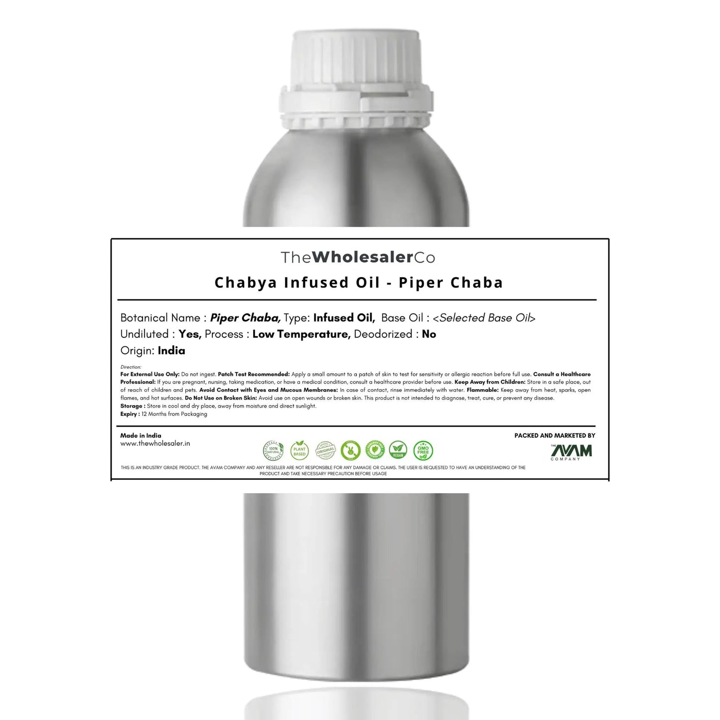 Chabya Infused Oil - Piper Chaba Bulk Supplier@TheWholesaleCo Prices