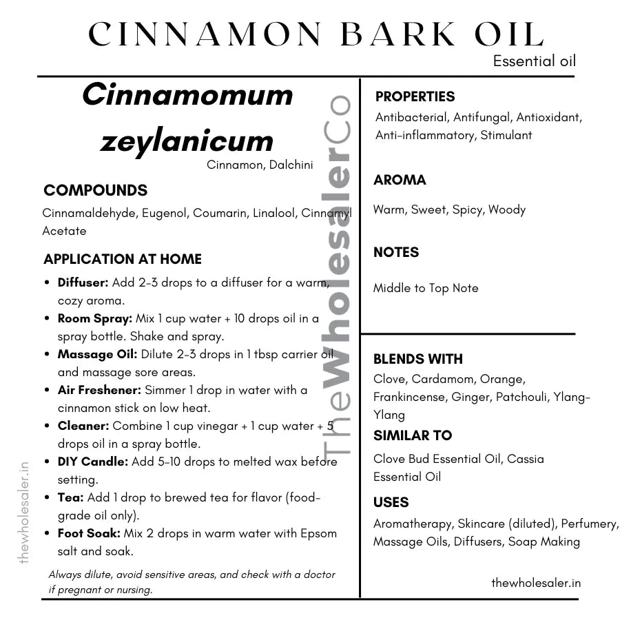 Cinnamon Bark Oil - Cinnamomum zeylanicum Product vendor