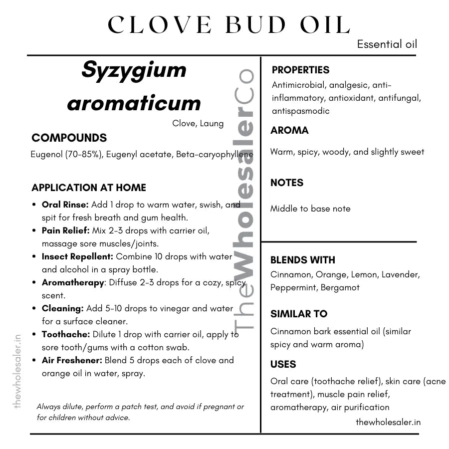 Clove Bud Oil - Syzygium aromaticum Product vendor