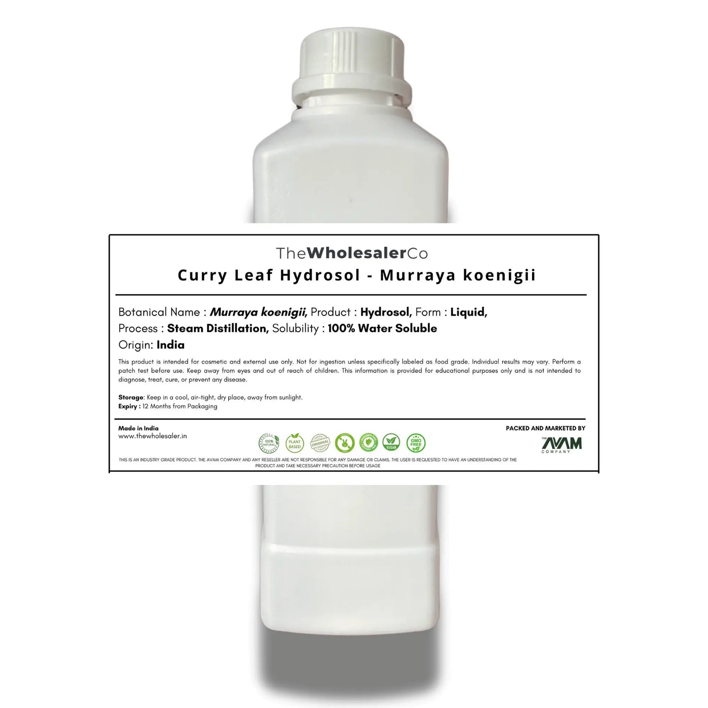 Curry Leaf Hydrosol - Murraya koenigii Bulk Supplier@TheWholesaleCo Prices