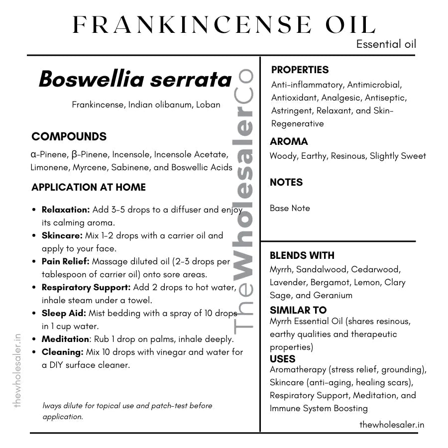 Frankincense Oil - Boswellia serrata Product vendor