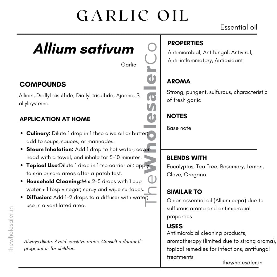 Garlic Oil - Allium sativum Product vendor