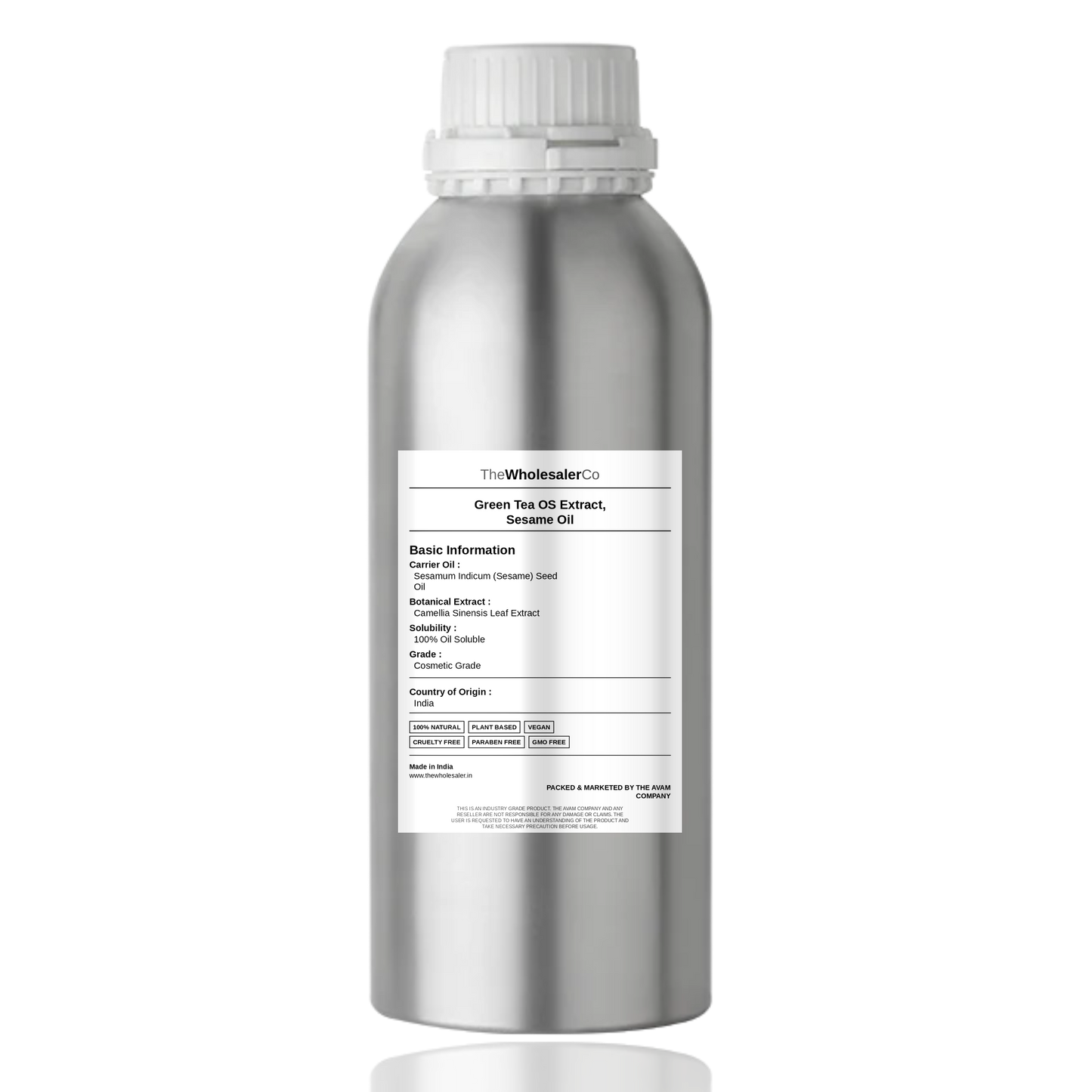Green Tea OS Extract, Sesame Oil