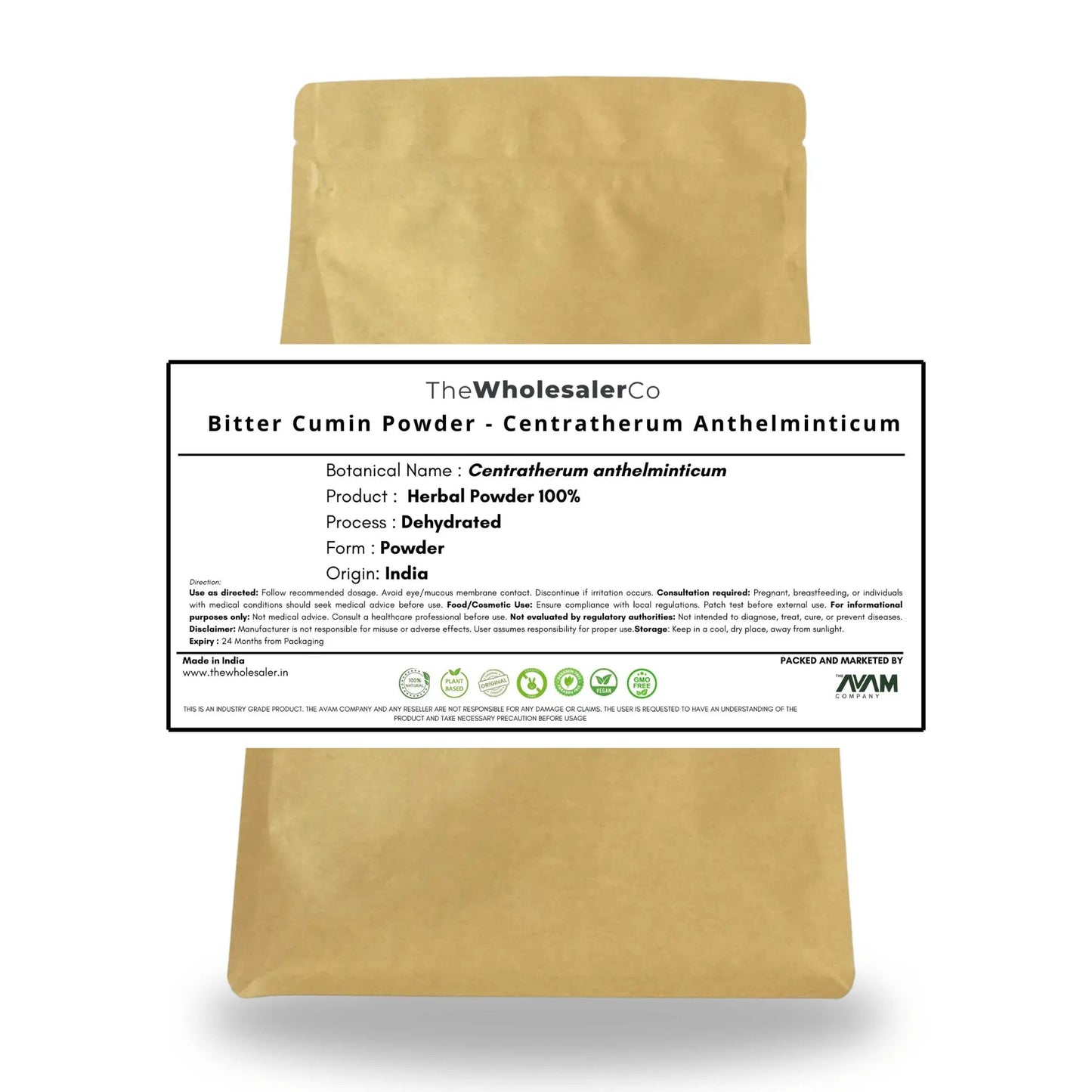Kalijiri Powder - Bitter Cumin - Centratherum Anthelminticum Product vendor