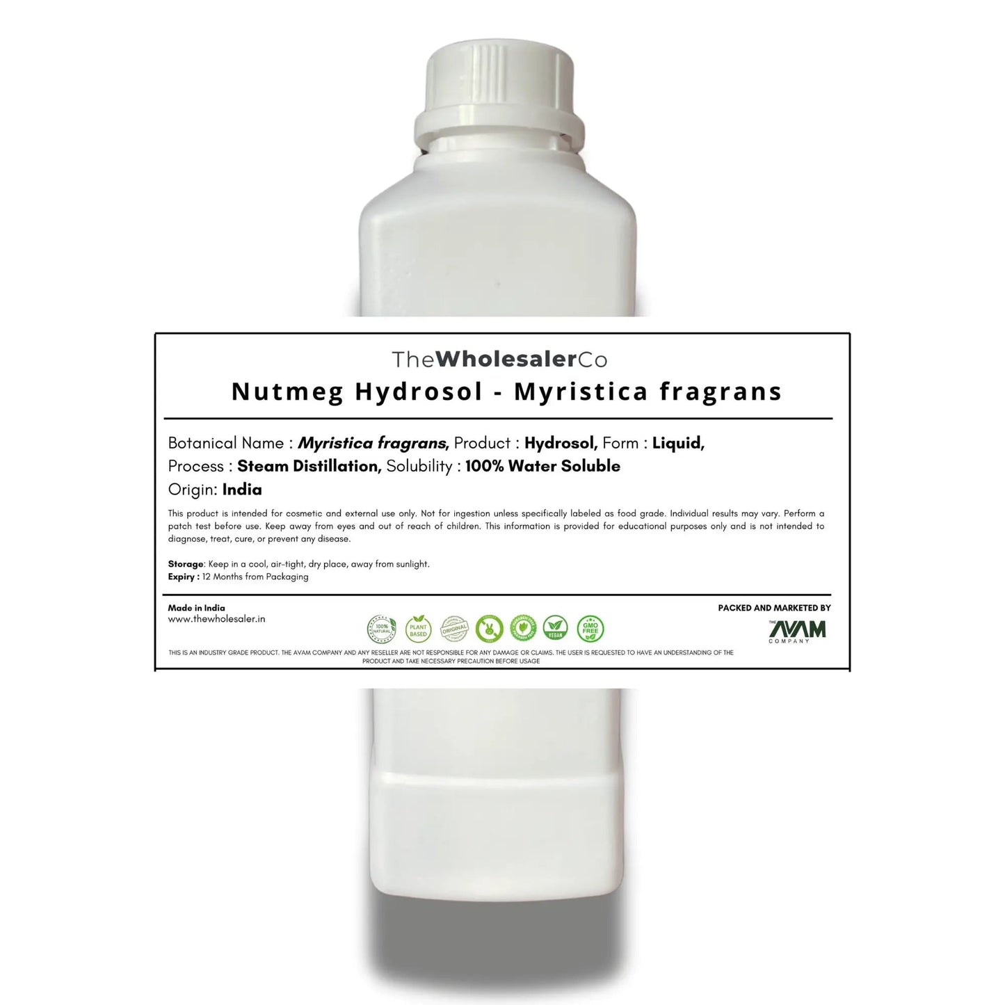 Nutmeg Hydrosol - Myristica fragrans Bulk Supplier@TheWholesaleCo Prices