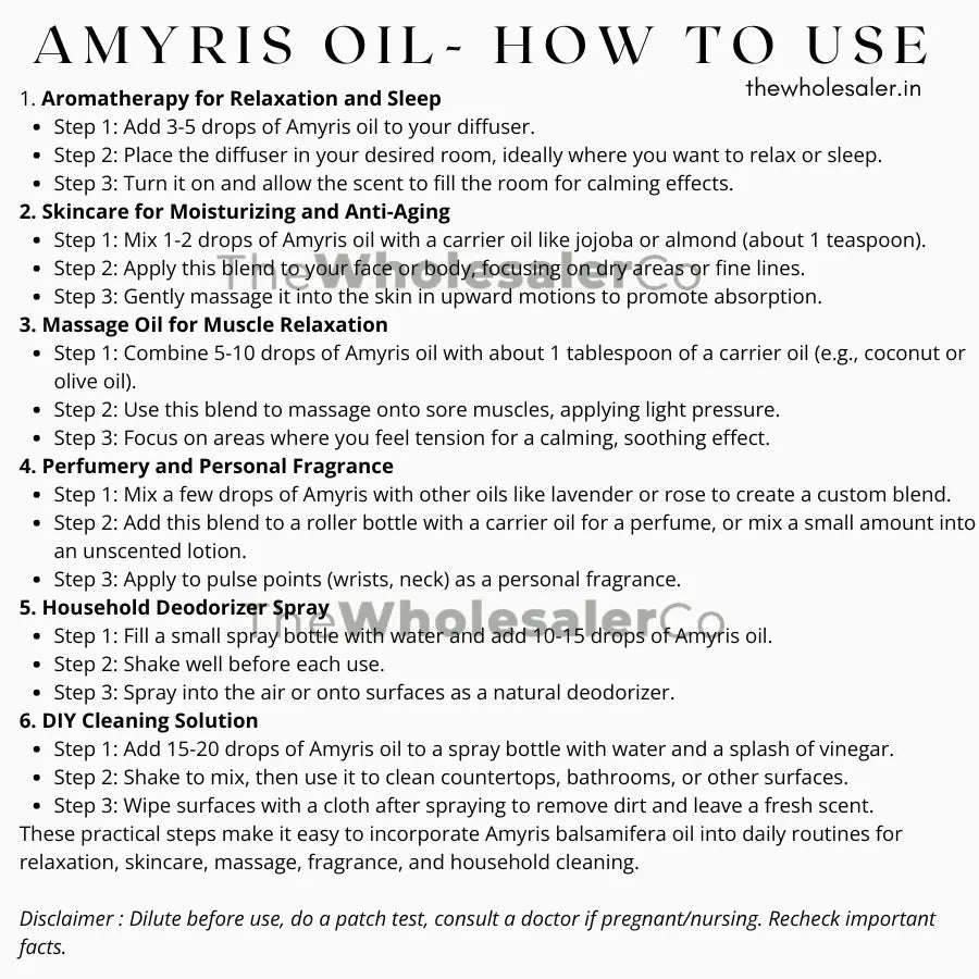 Amyris Oil - Amyris balsamifera Product vendor