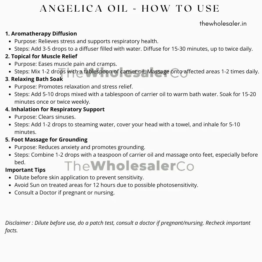 Angelica Oil - Angelica Archangelica Product vendor