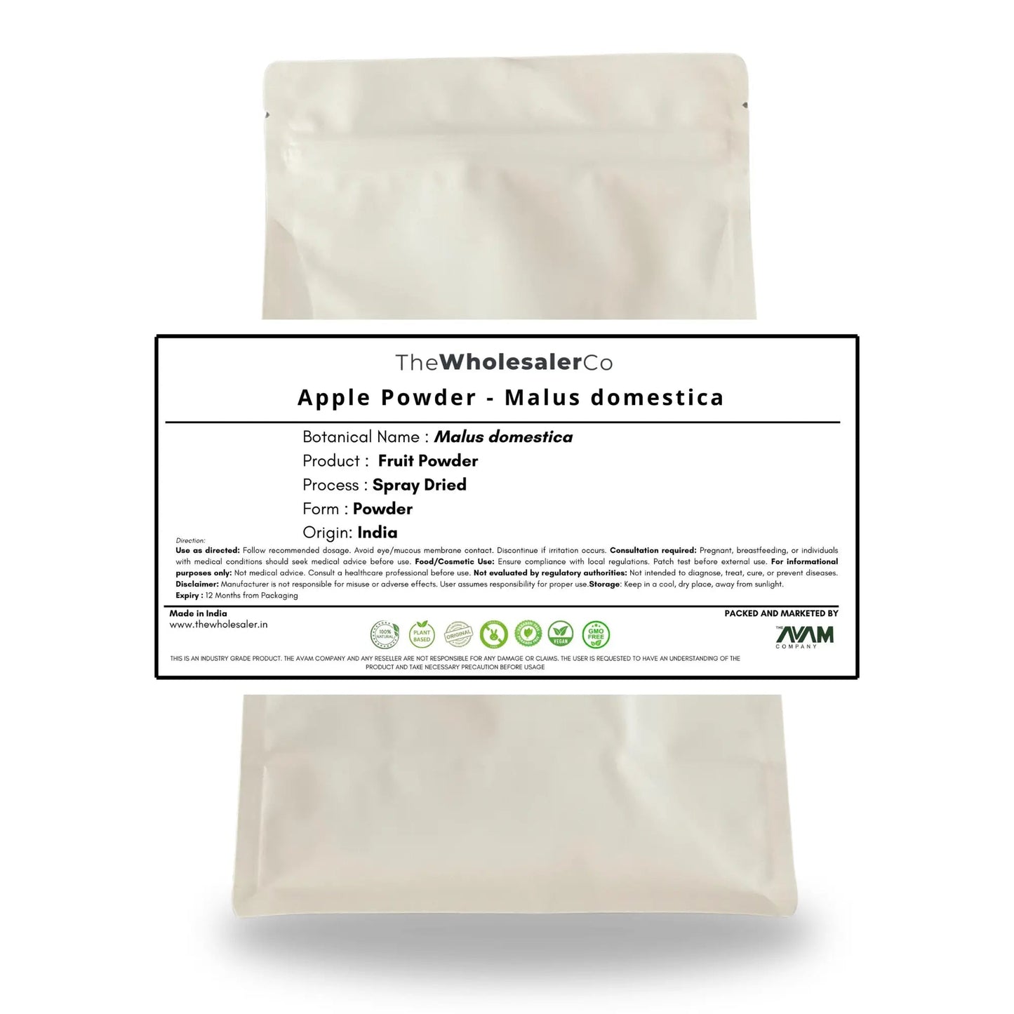 Apple Powder - Malus domestica - Fruit Powder Bulk Supplier@TheWholesaleCo Prices