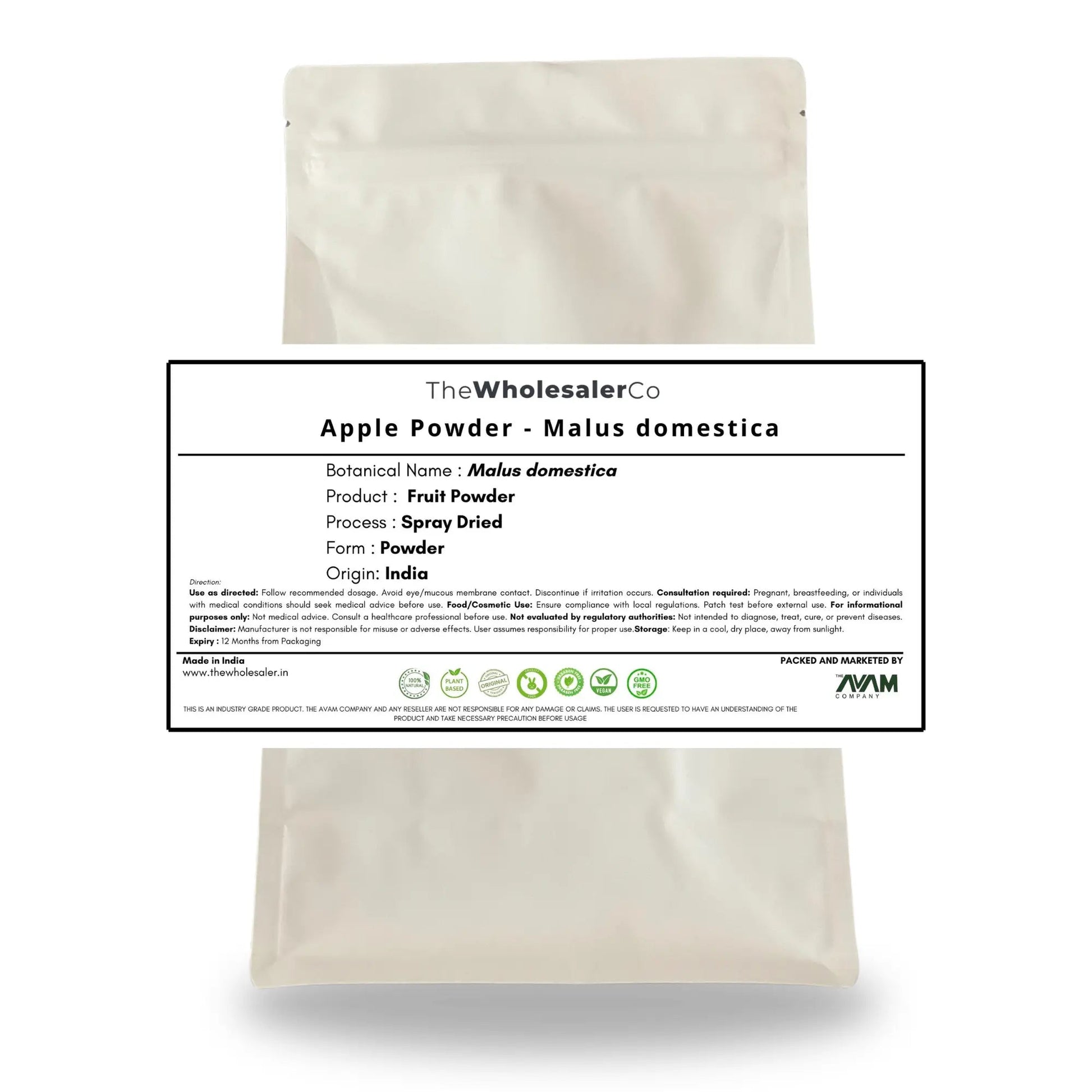 Apple Powder - Malus domestica - Fruit Powder Bulk Supplier@TheWholesaleCo Prices