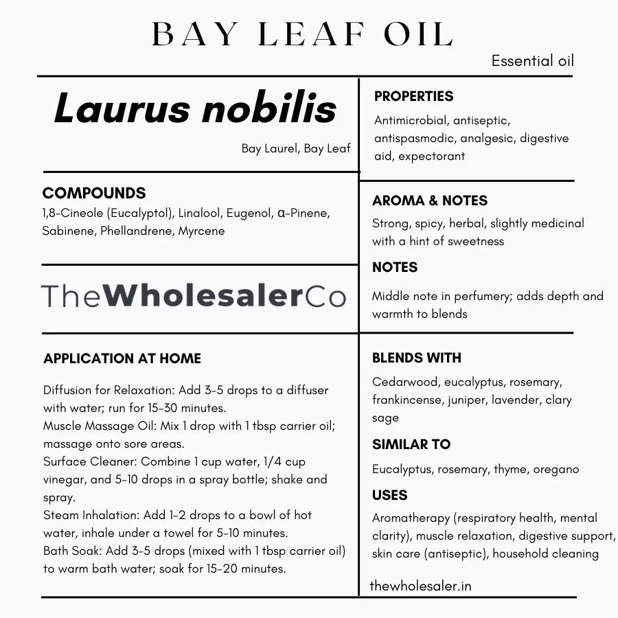 Bay Leaf Oil - Laurus nobilis Product vendor