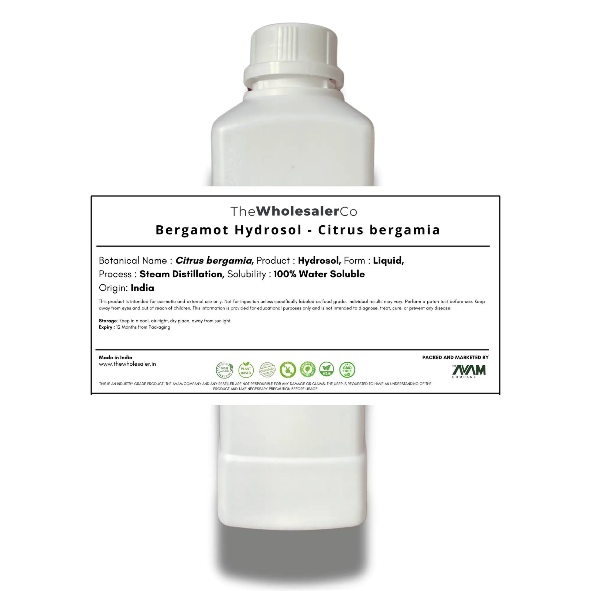 Bergamot Hydrosol - Citrus bergamia Bulk Supplier@TheWholesaleCo Prices