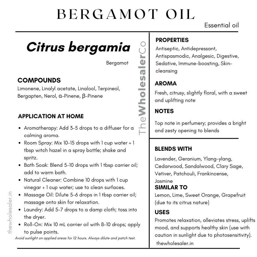 Bergamot Oil - Citrus bergamia Product vendor