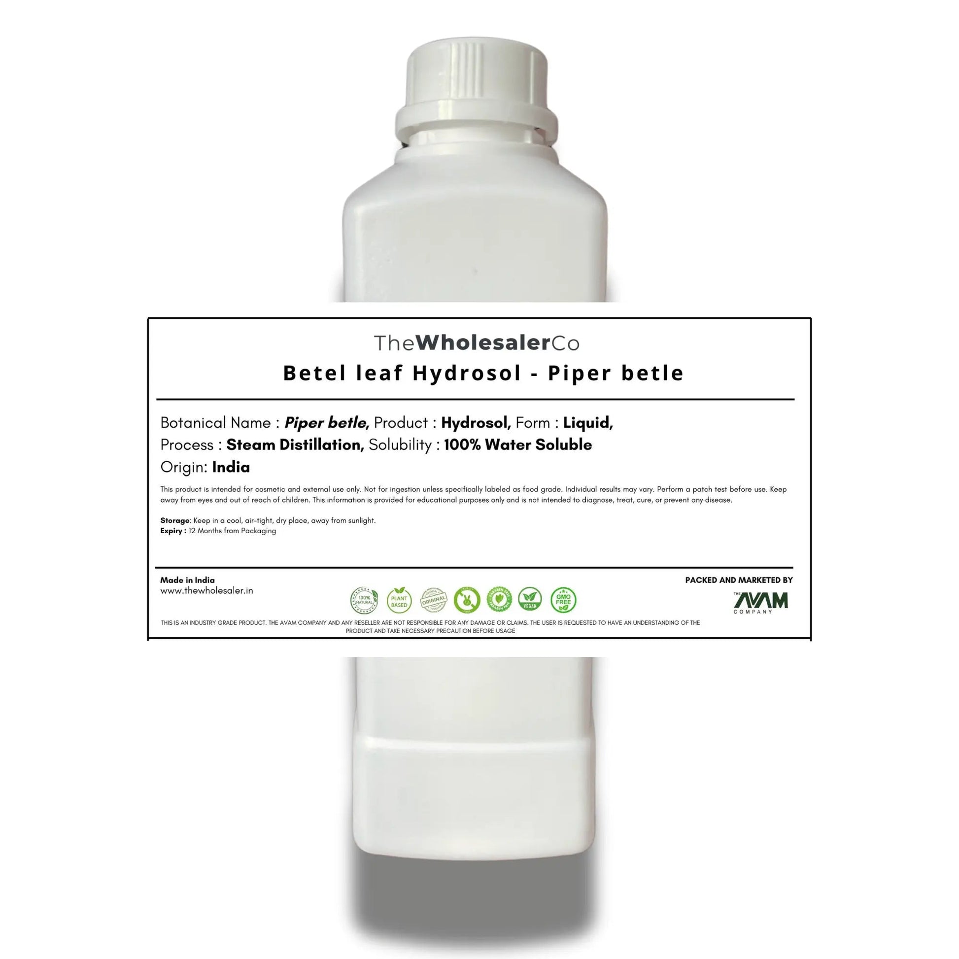 Betel leaf Hydrosol - Piper betle Bulk Supplier@TheWholesaleCo Prices