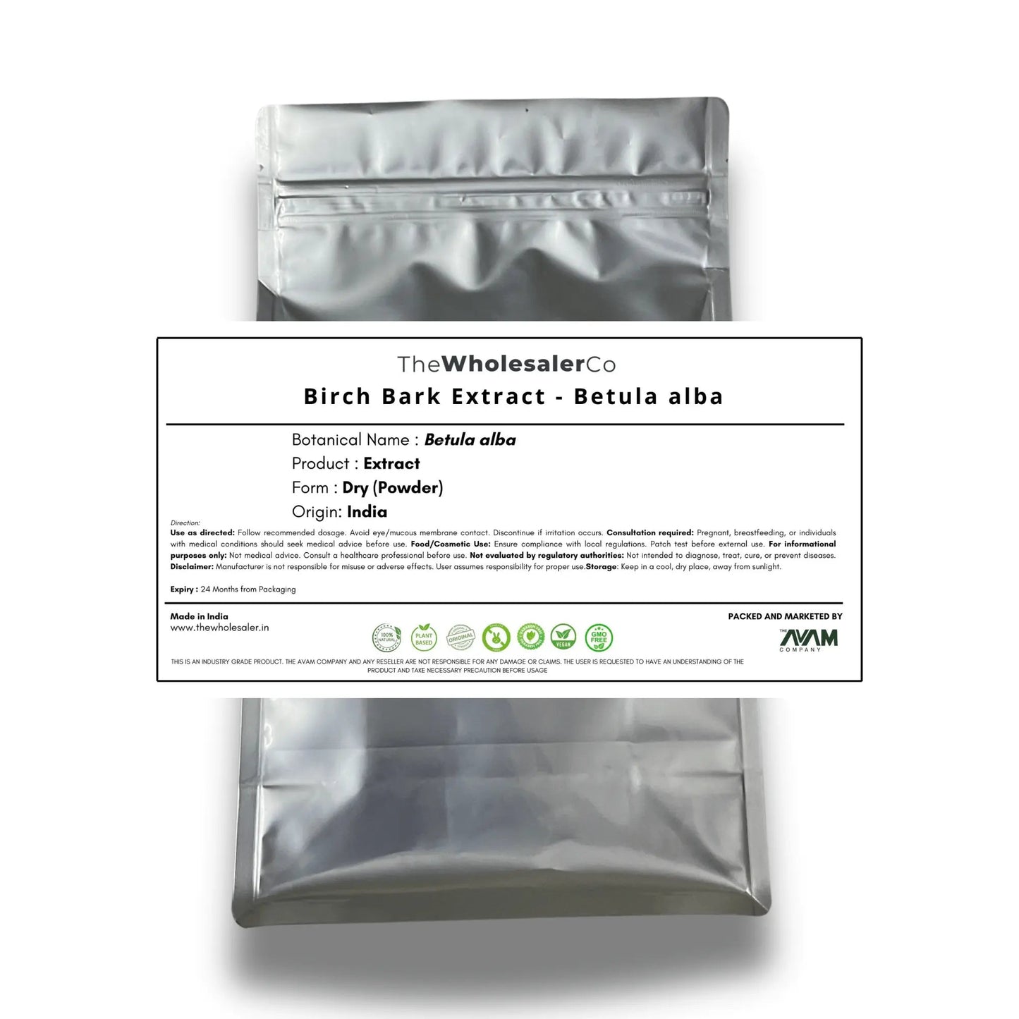 Birch Bark Extract - Betula alba Bulk Supplier@TheWholesaleCo Prices