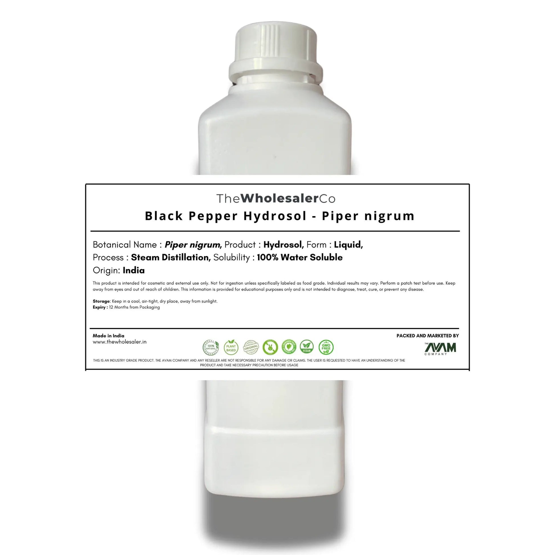 Black Pepper Hydrosol - Piper nigrum Bulk Supplier@TheWholesaleCo Prices