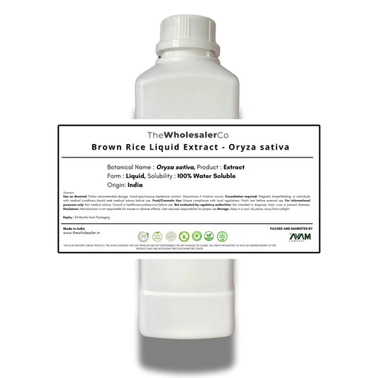 Brown Rice Liquid Extract - Oryza Sativa Bulk Supplier@TheWholesaleCo Prices