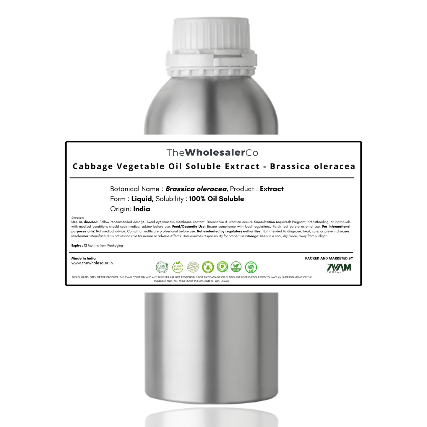 Cabbage Oil Soluble Extract - Brassica oleracea