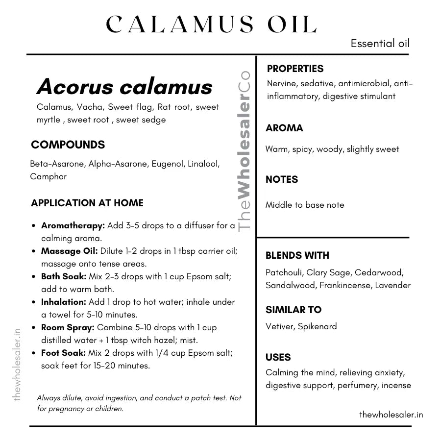 Calamus Oil - Acorus calamus Product vendor