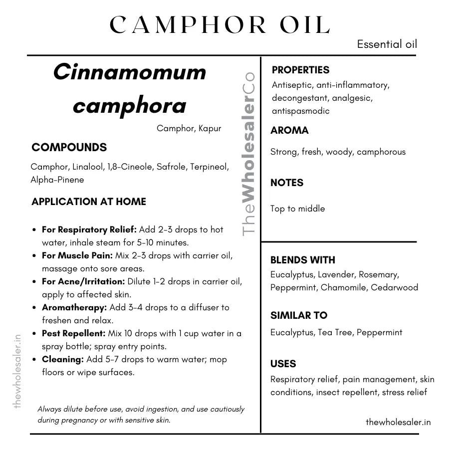 Camphor Oil - Cinnamomum camphora Product vendor