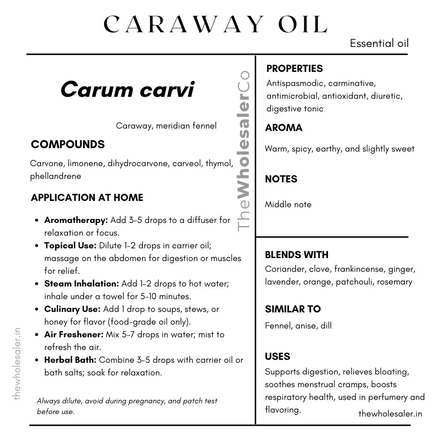 Caraway Oil - Carum Carvi Product vendor