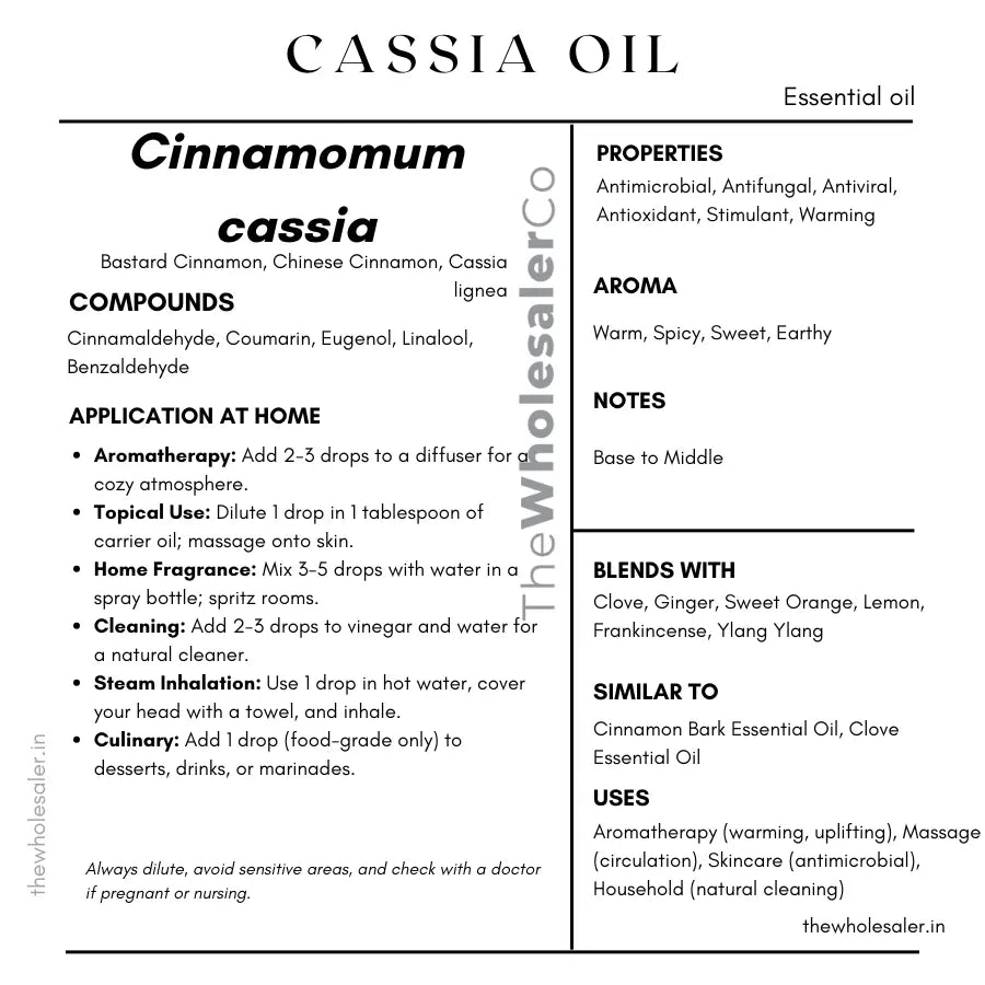 Cassia Oil - Cinnamomum cassia Product vendor