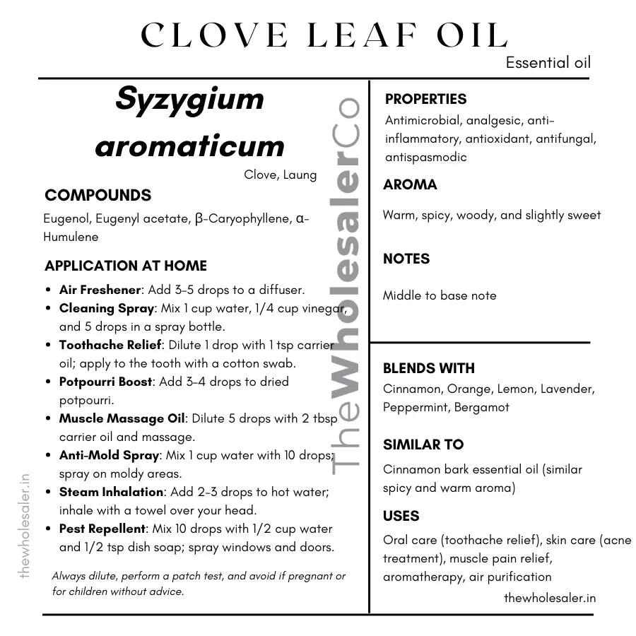 Clove Leaf Oil - Syzygium aromaticum Product vendor