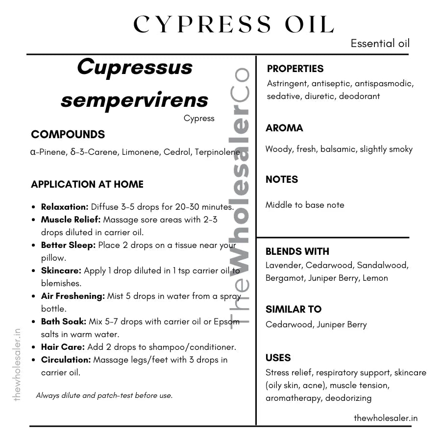 Cypress Oil - Cupressus sempervirens Product vendor
