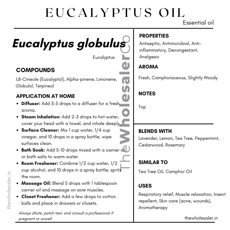 Eucalyptus Oil - Eucalyptus globulus Product vendor