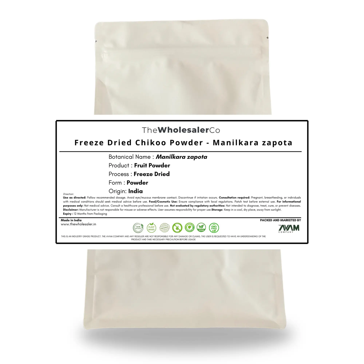 [IN] Freeze Dried Chikoo Powder - Manilkara zapota