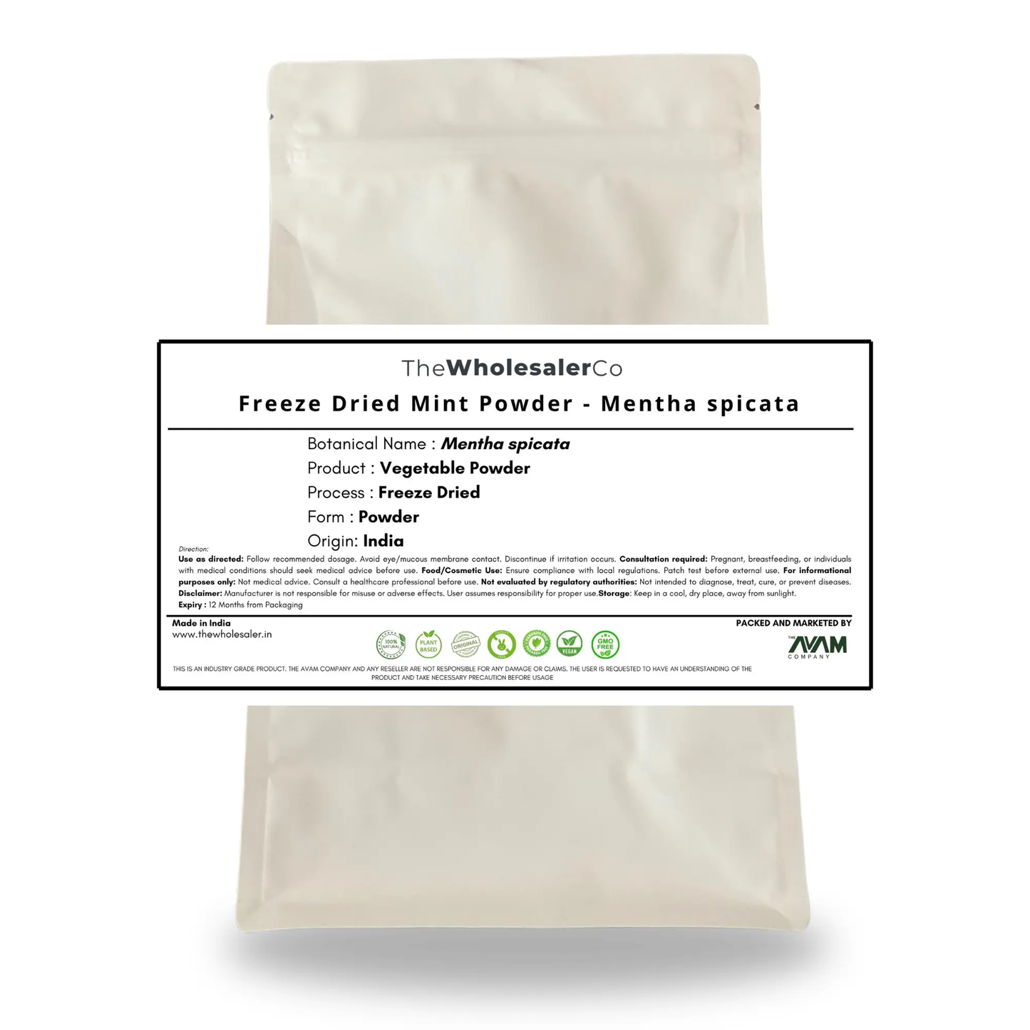[IN] Freeze Dried Mint Powder - Mentha spicata