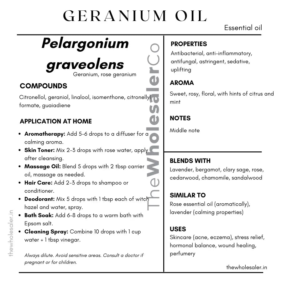 Geranium Oil - Pelargonium graveolens Product vendor