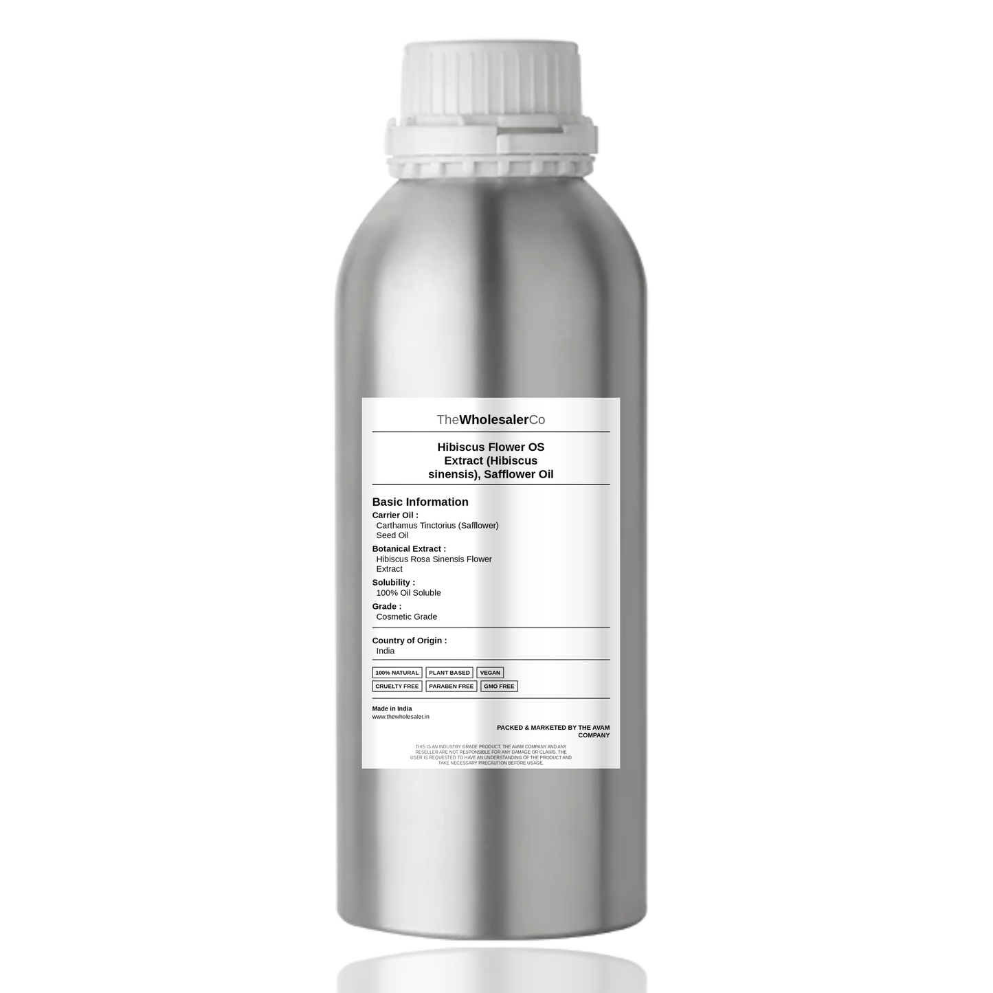 Hibiscus Flower OS Extract (Hibiscus sinensis), Safflower Oil
