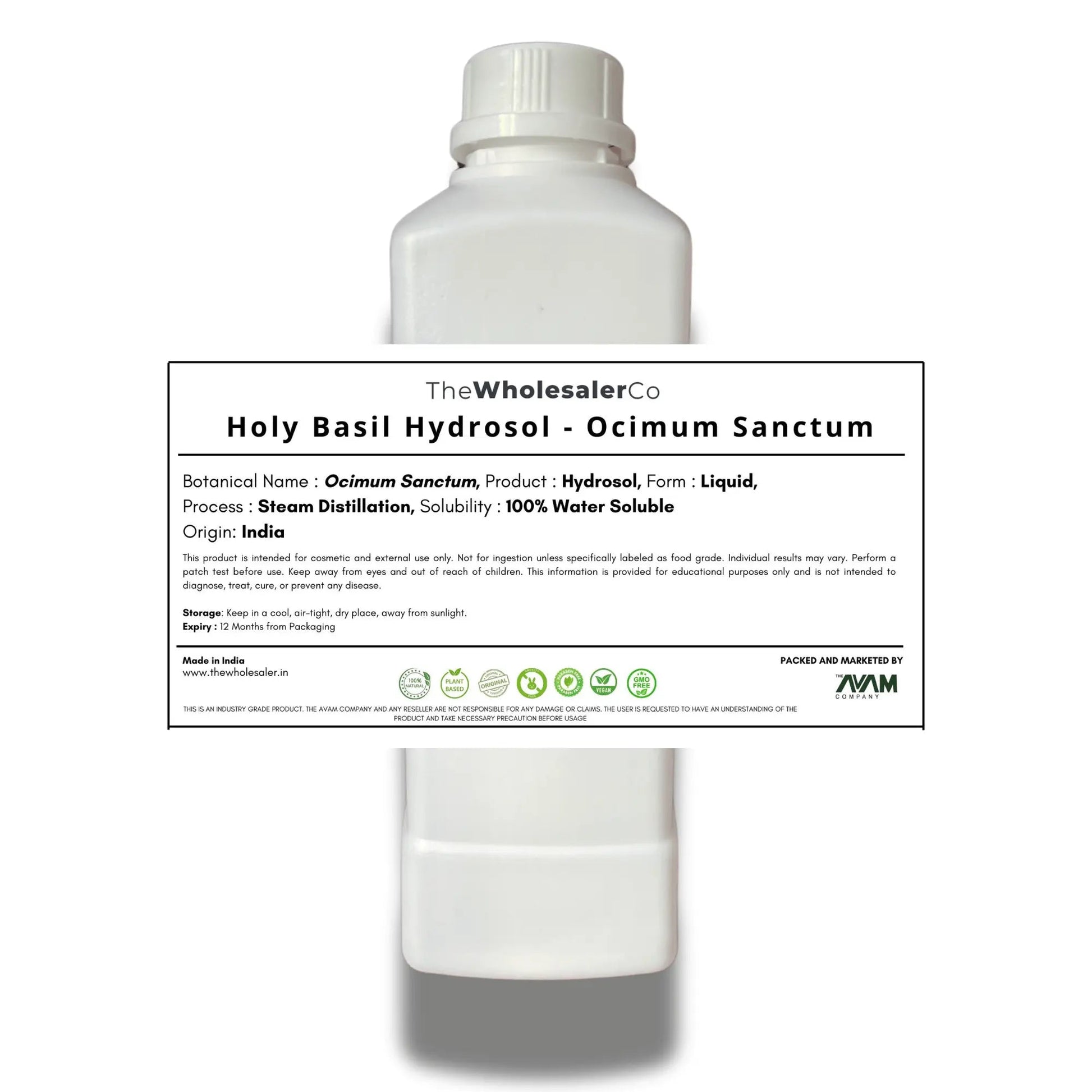 Holy Basil Hydrosol - Ocimum Sanctum Bulk Supplier@TheWholesaleCo Prices