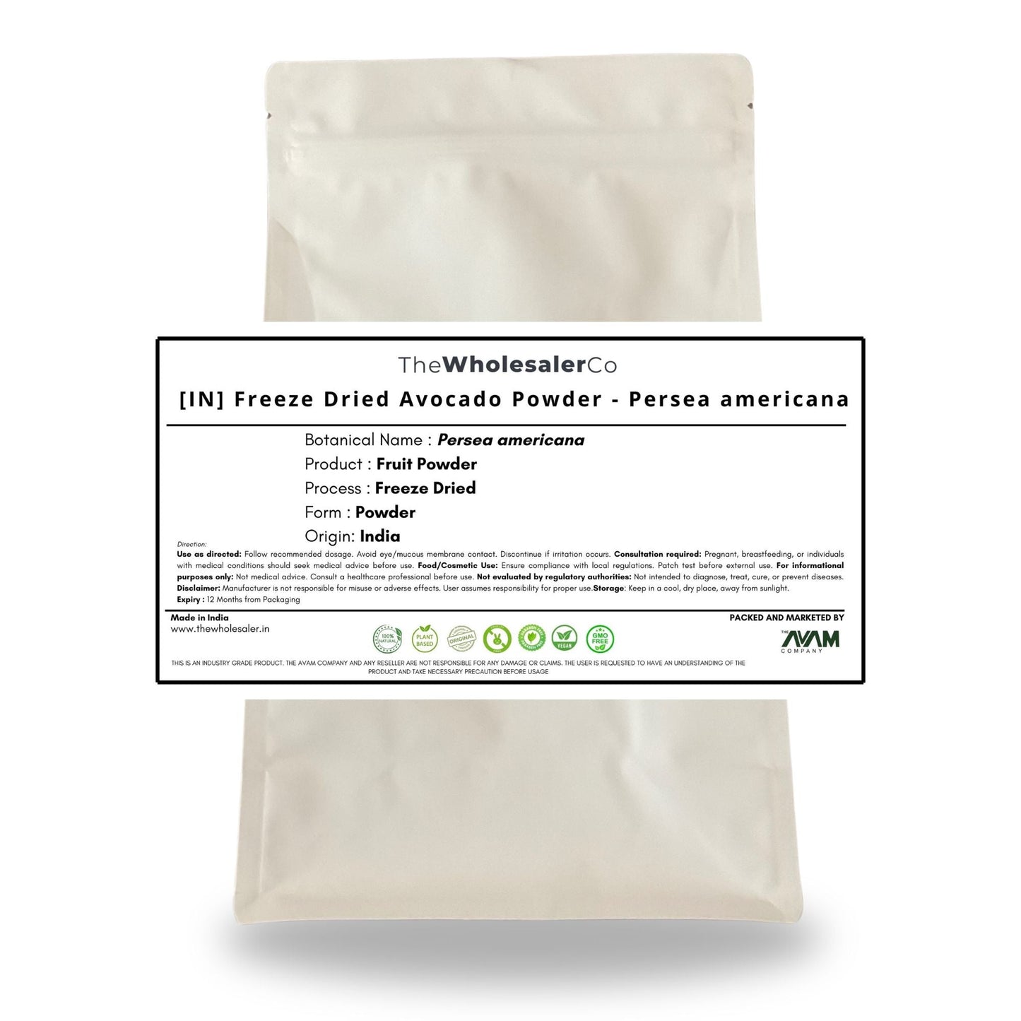 [IN] Freeze Dried Avocado Powder - Persea americana