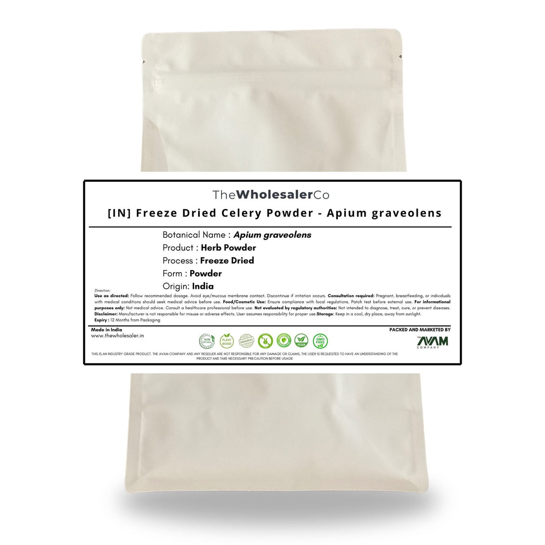 [IN] Freeze Dried Celery Powder - Apium graveolens