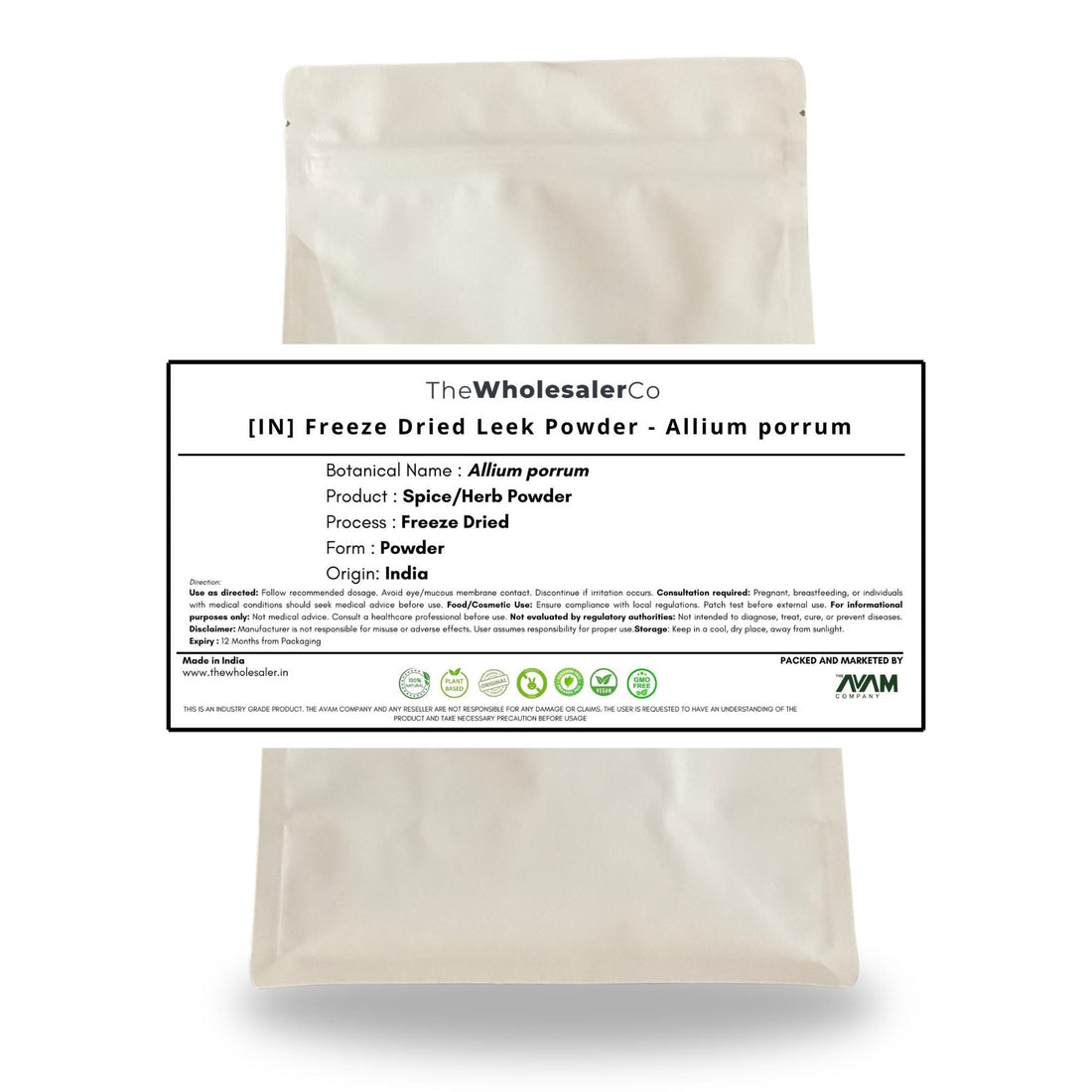 [IN] Freeze Dried Leek Powder - Allium porrum