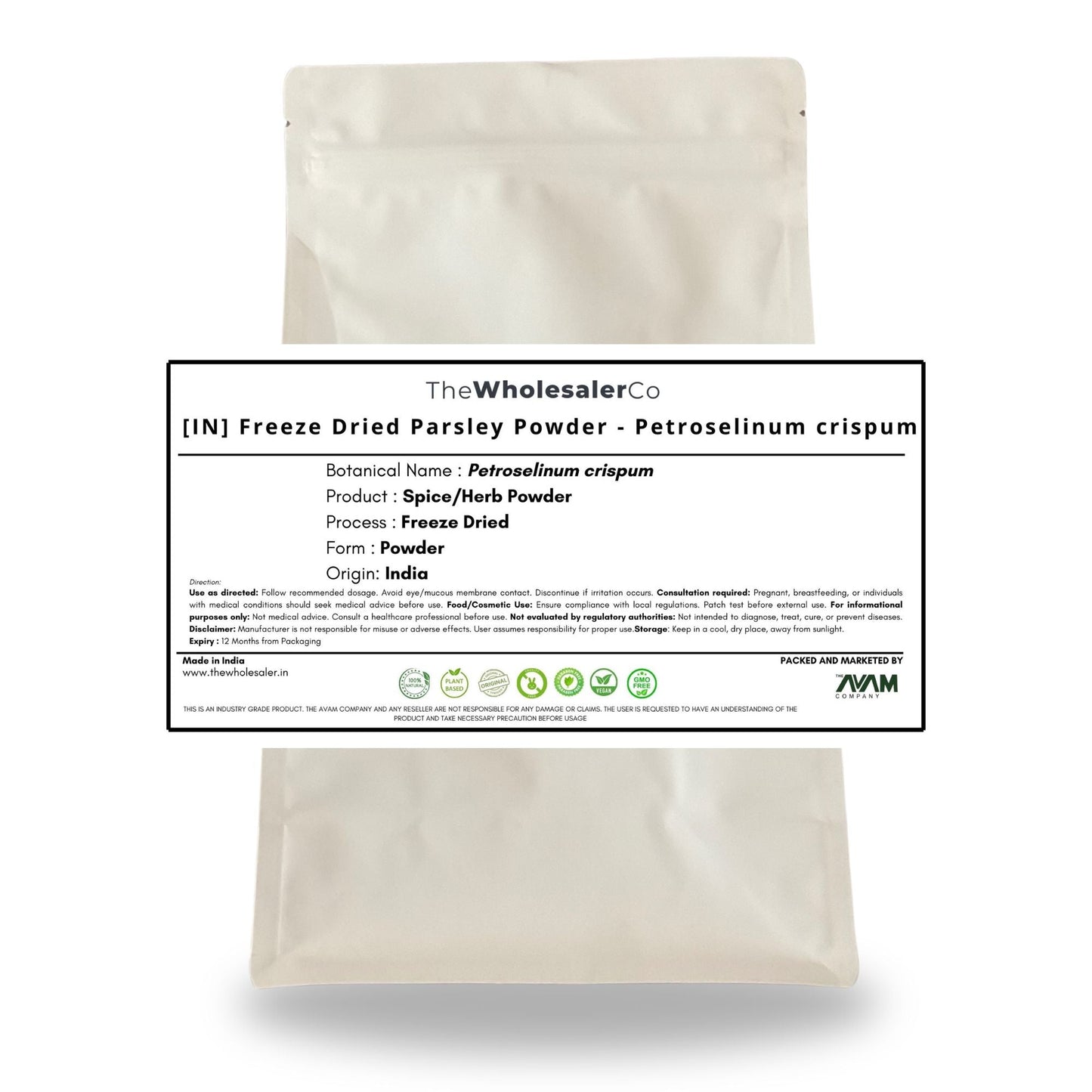 [IN] Freeze Dried Parsley Powder - Petroselinum crispum