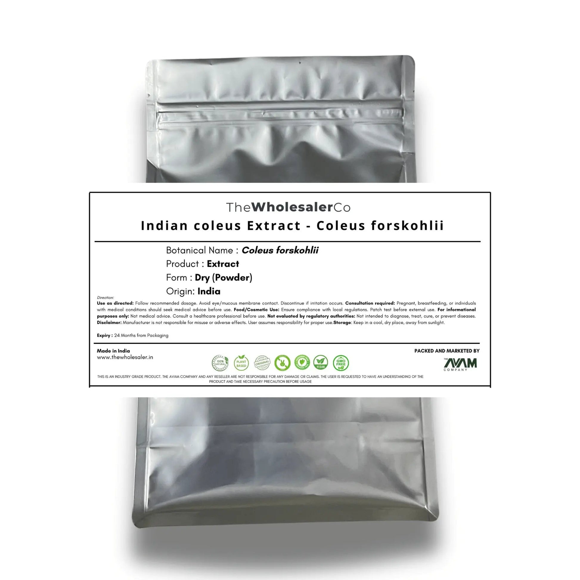 Indian coleus Extract - Coleus forskohlii Product vendor