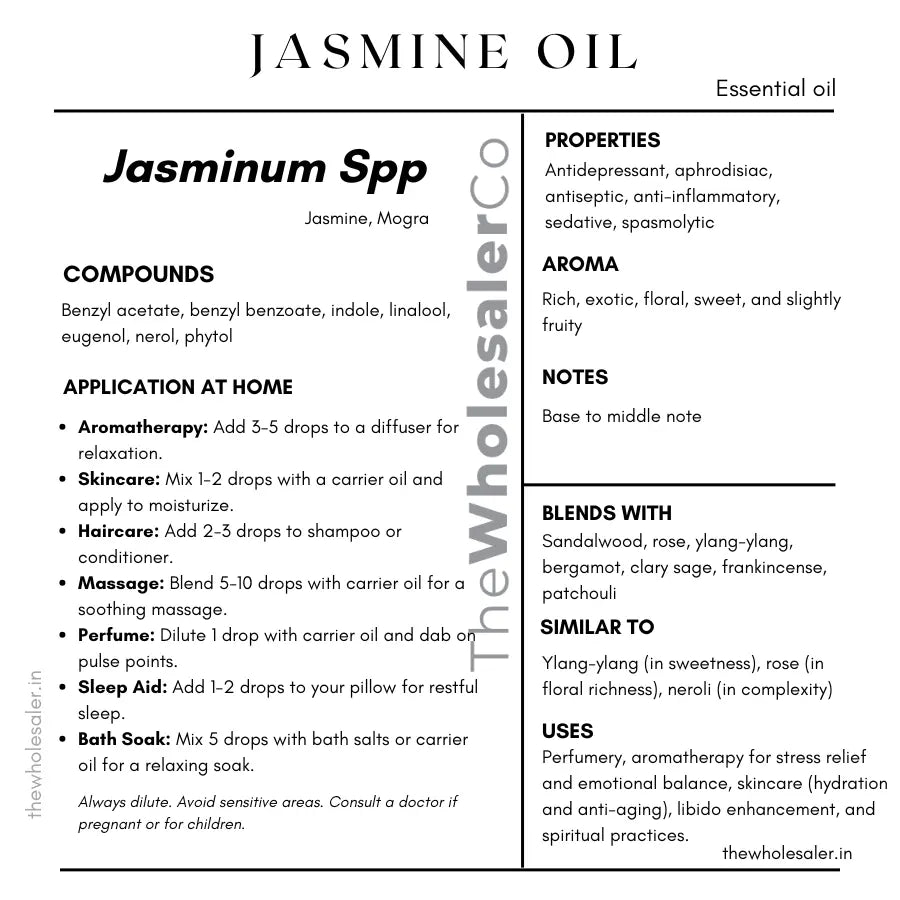 Jasmine Oil - Jasminum Spp Product vendor