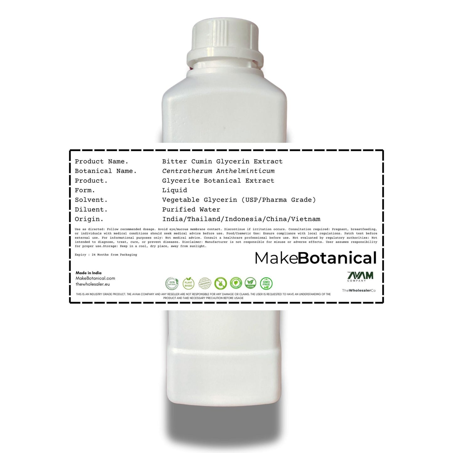 Bitter Cumin Glycerin Extract - Centratherum Anthelminticum