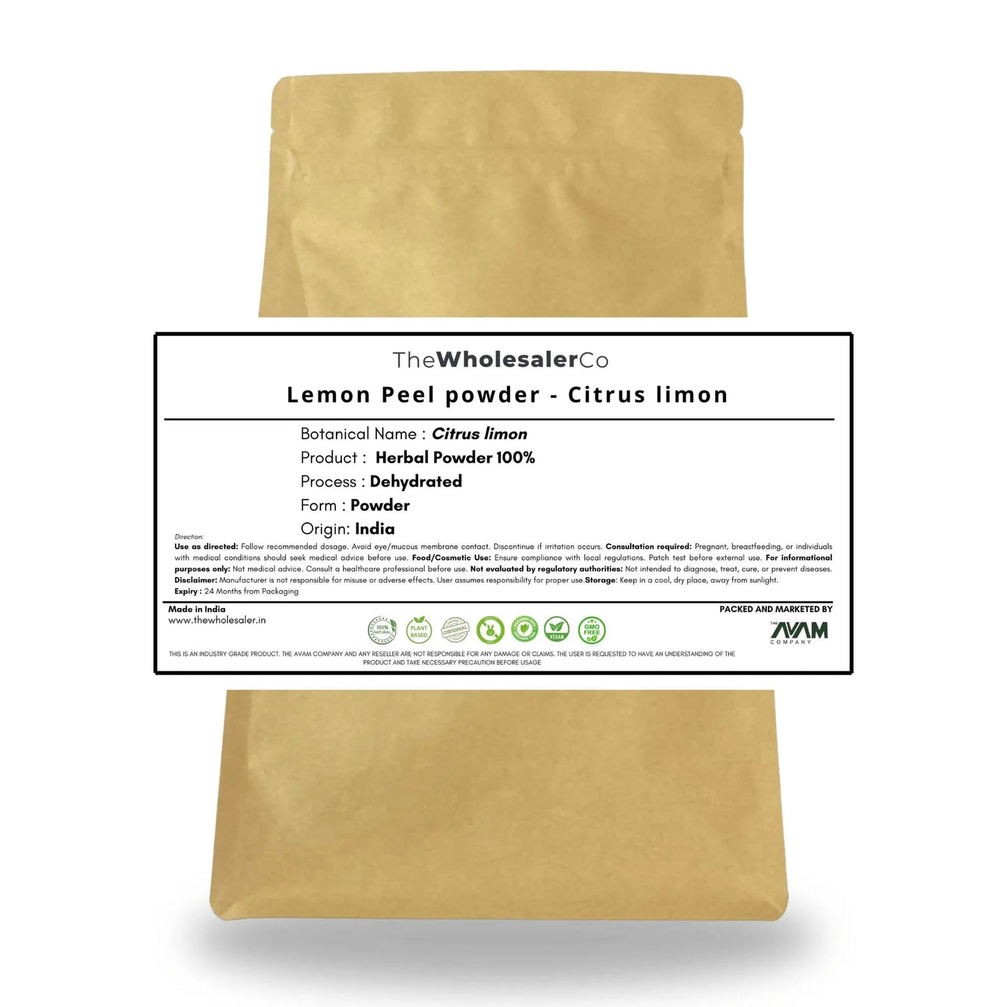 Lemon Peel powder - Nimbu Chilka - Citrus limon Product vendor