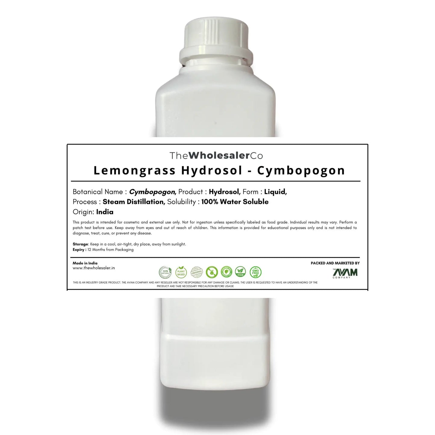 Lemongrass Hydrosol - Cymbopogon Bulk Supplier@TheWholesaleCo Prices
