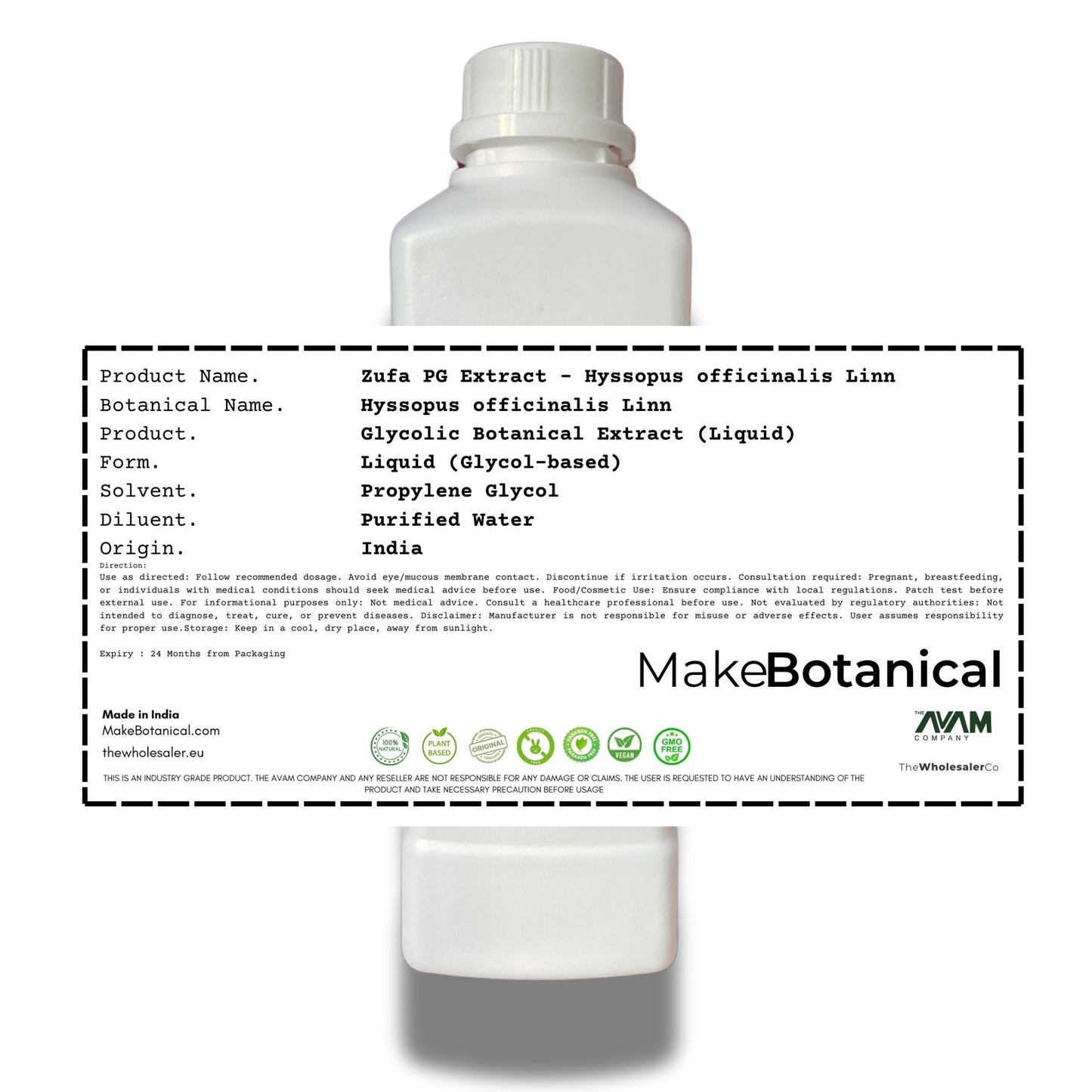 Zufa PG Extract - Hyssopus officinalis Linn