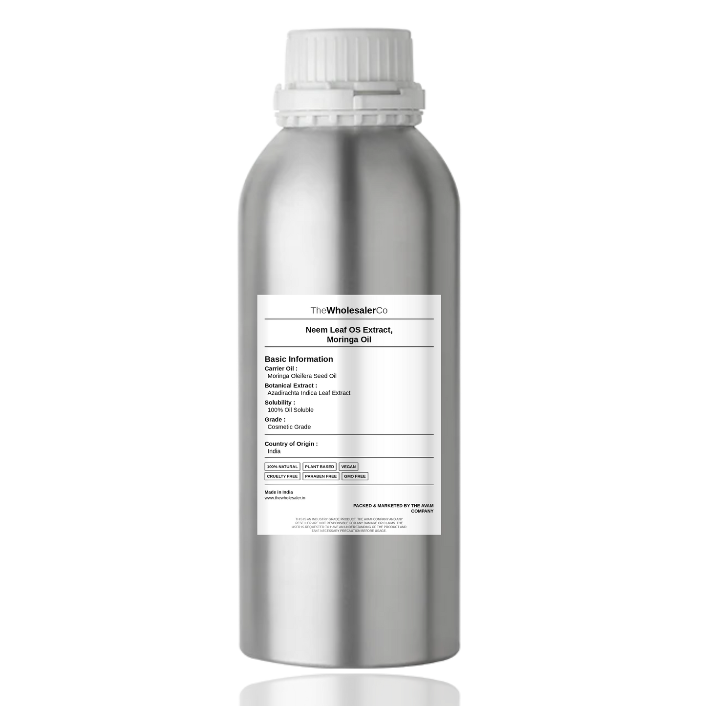 Neem Leaf OS Extract, Moringa Oil