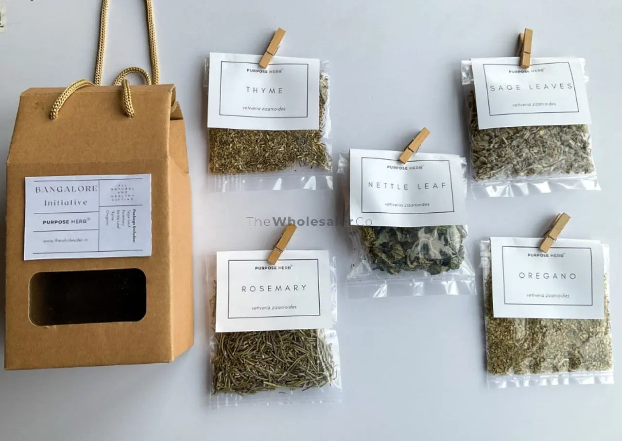 PURPOSE HERB - BANGALORE INITIATIVE - Thyme, Sage, Nettle, Rosemary, Oregano - Personal & Corporate Gifting Product vendor