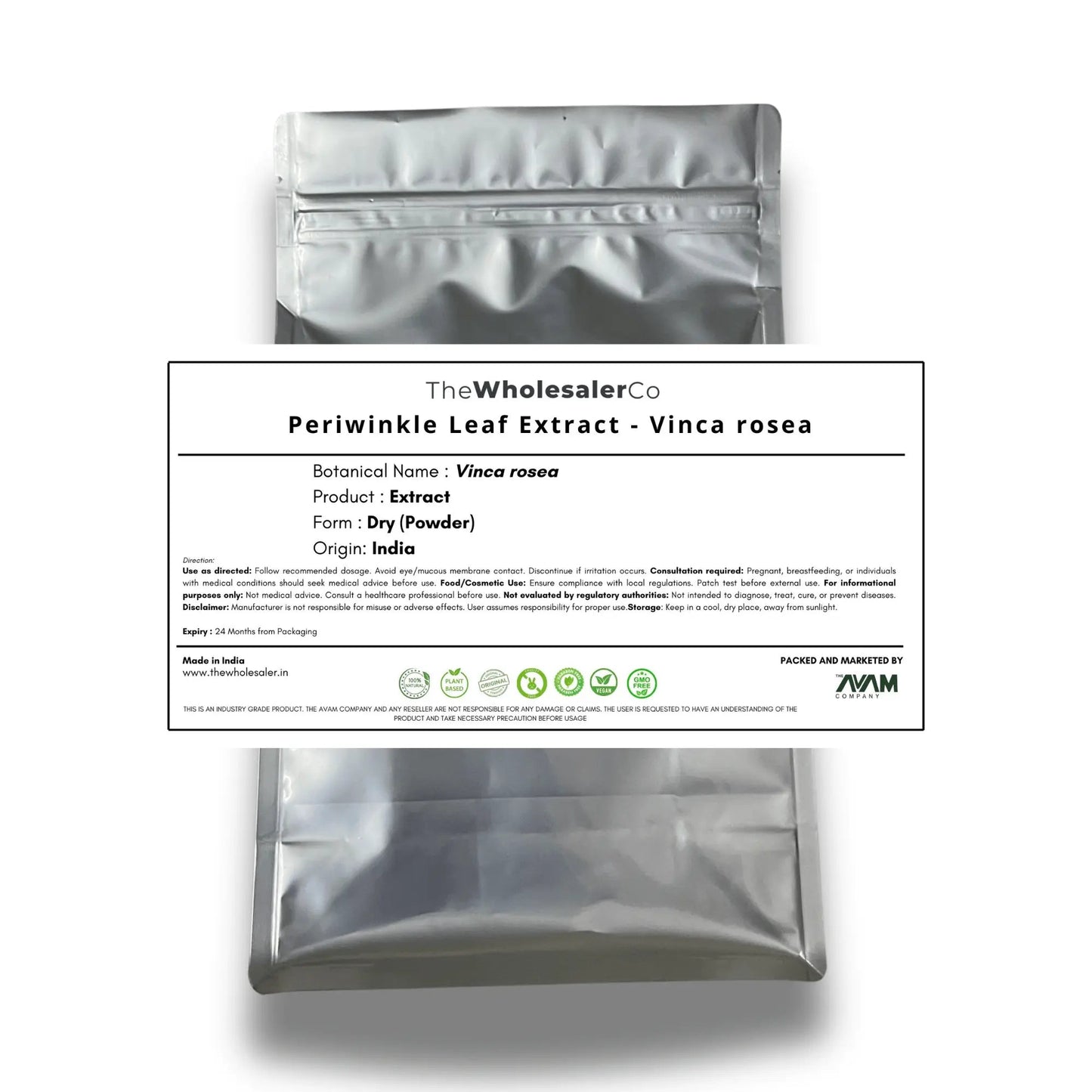 Periwinkle Leaf Extract - Vinca Rosea - Catharanthus roseus Bulk Supplier@TheWholesaleCo Prices