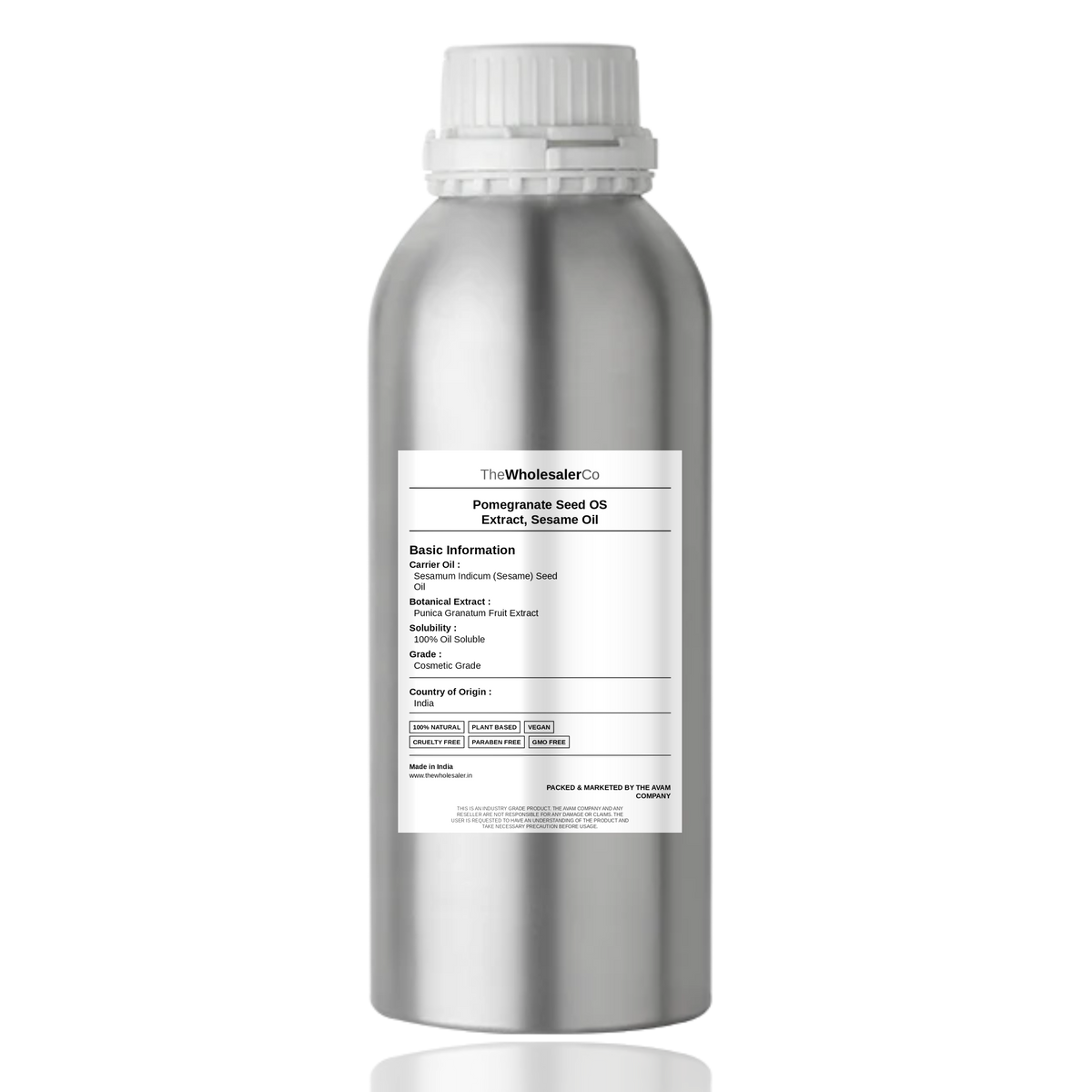 Pomegranate Seed OS Extract, Sesame Oil